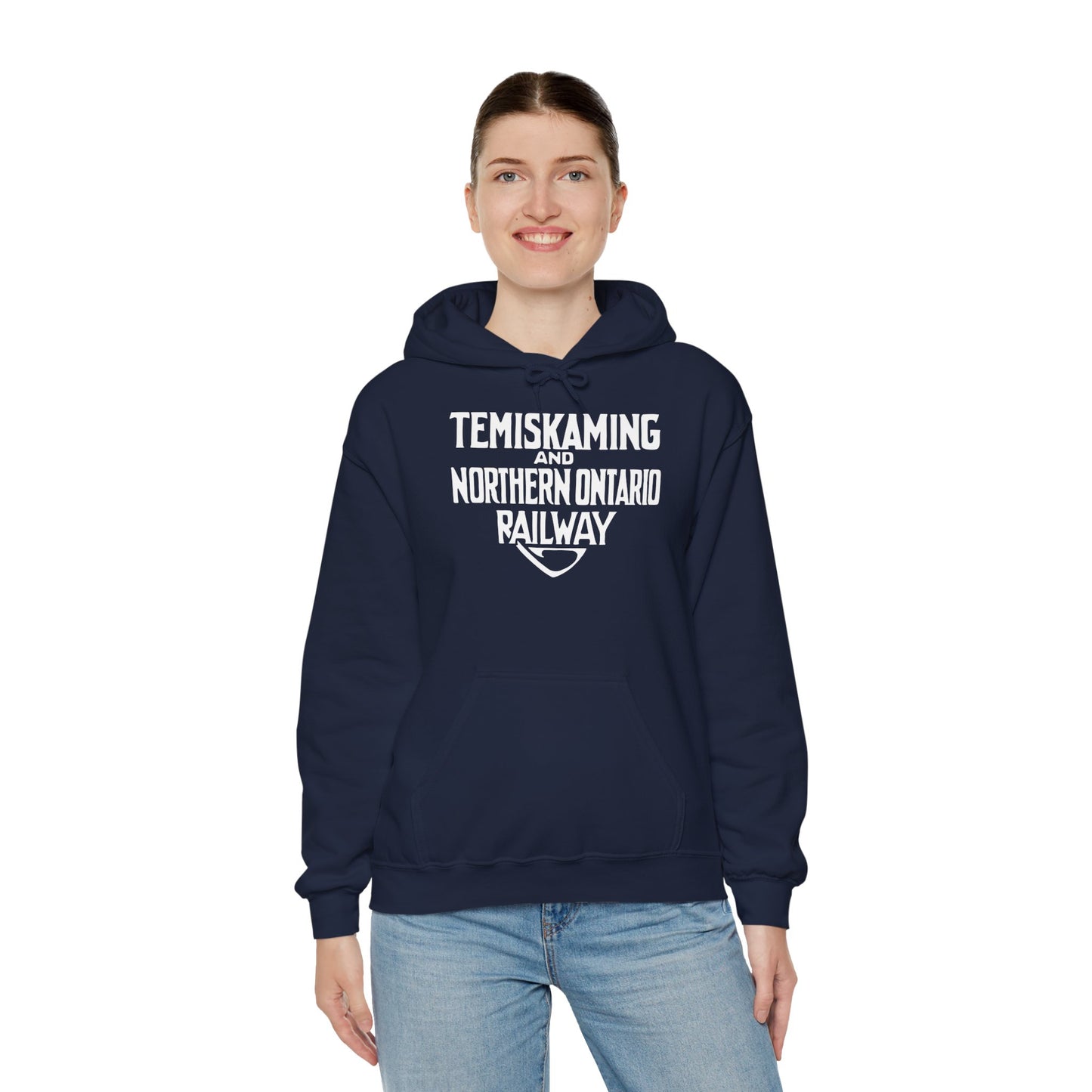 Vintage Temiskaming and Northern Ontario Railway Hooded Sweater (POD)