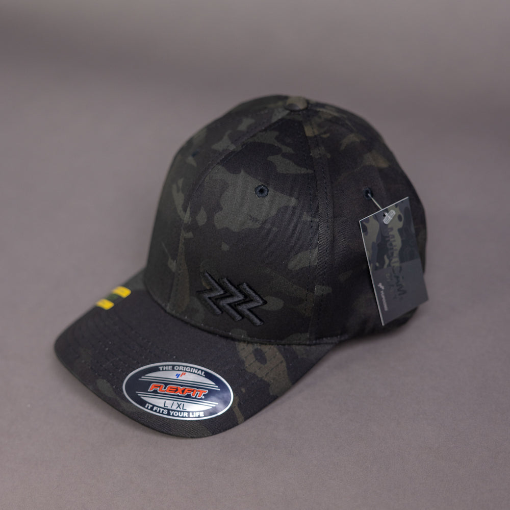 Puff Embroidered Camo Flexfit Hats
