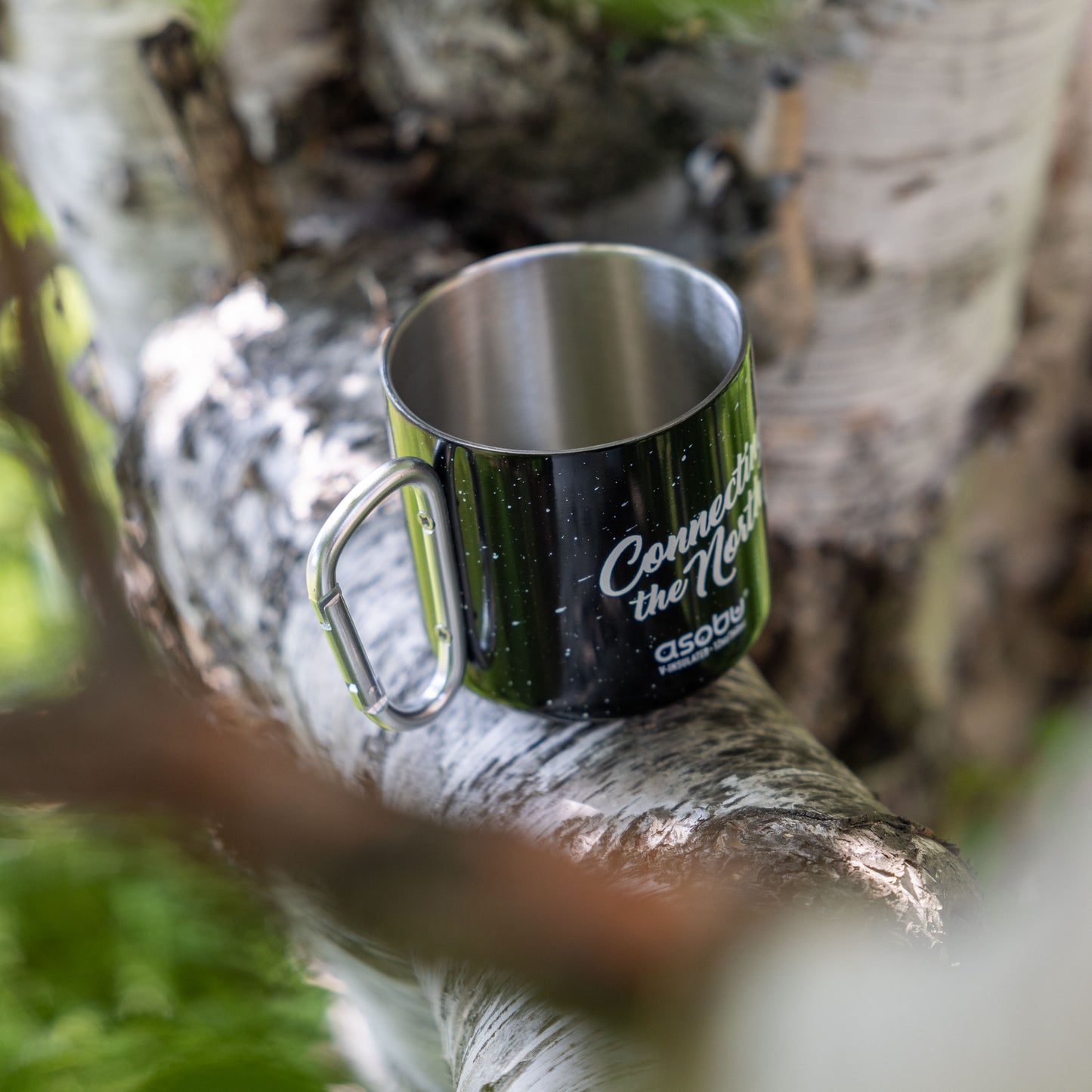 Stainless Steel Carabineer Camping Mug