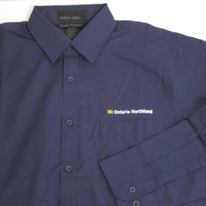 Men's Business Shirt from Ontario Northland, navy/carbon